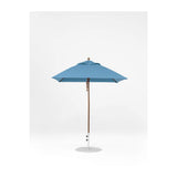 6.5 Ft Square Frankford Patio Umbrella- Pulley Lift- Matte Bronze Frame