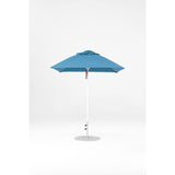 6.5 Ft Square Frankford Patio Umbrella- Pulley Lift- Matte White Frame