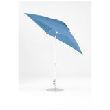 7.5 Ft Frankford Square Patio Umbrella- Crank Auto-Tilt- Matte White Frame