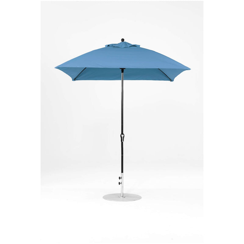7.5 Ft Square Frankford Patio Umbrella- Crank Lift- Matte Black Frame
