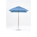 7.5 Ft Square Frankford Patio Umbrella- Crank Lift- Matte Bronze Frame