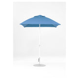 7.5 Ft Square Frankford Patio Umbrella- Crank Lift- Matte White Frame