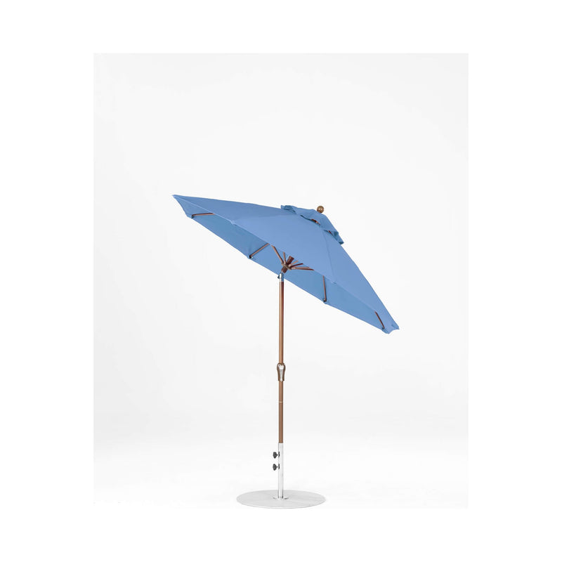 7.5 Ft Octagonal Frankford Patio Umbrella- Crank Auto-Tilt- Matte Bronze Frame