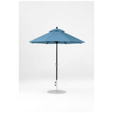 7.5 Ft Octagonal Frankford Patio Umbrella- Crank Lift- Matte Black Frame