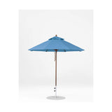 7.5 Ft Octagonal Frankford Patio Umbrella- Pulley Lift- Matte Bronze Frame