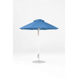 7.5 Ft Octagonal Frankford Patio Umbrella- Pulley Lift- Matte White Frame