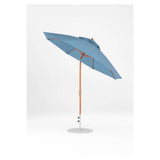 9 Ft Octagonal Frankford Patio Umbrella- Crank Auto-Tilt- Wood Grain Frame