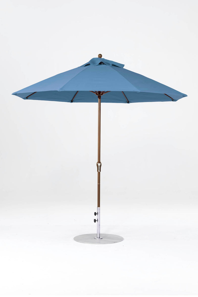 9 Ft Octagonal Frankford Patio Umbrella- Crank Lift- Matte Bronze Frame