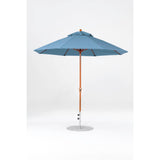 9 Ft Octagonal Frankford Patio Umbrella- Crank Lift- Wood Grain Frame