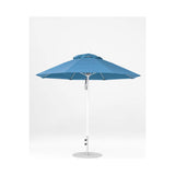 9 Ft Octagonal Frankford Patio Umbrella- Pulley Lift- Matte White Frame