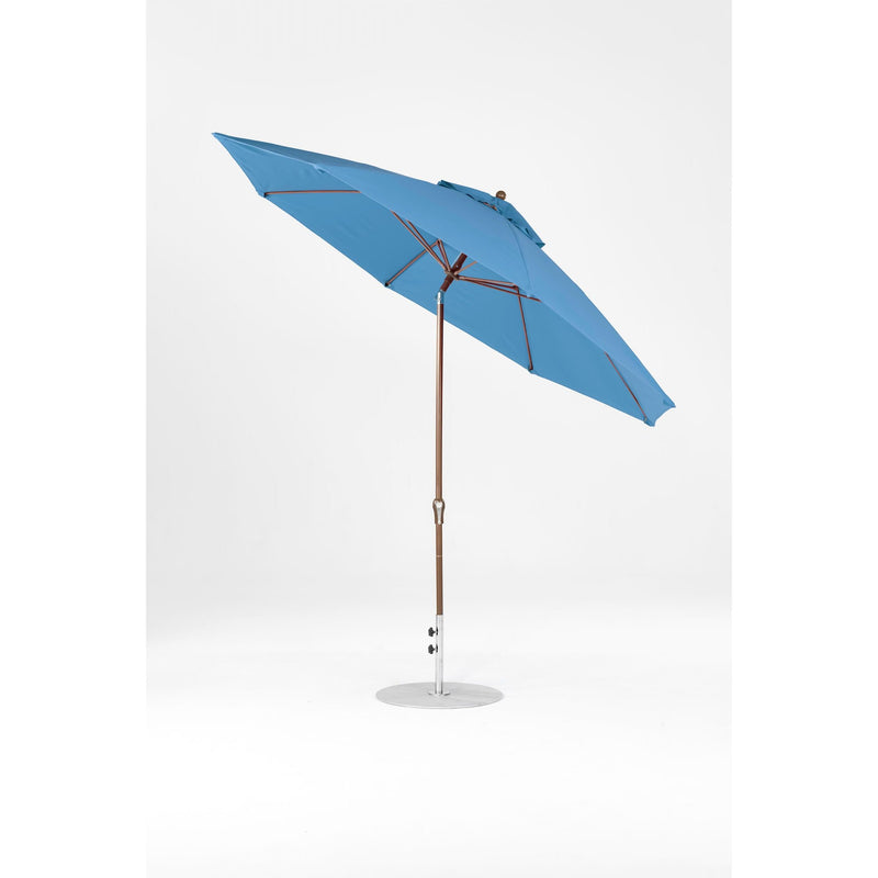 11 Ft Octagonal Frankford Patio Umbrella- Crank Auto-Tilt- Matte Bronze Frame