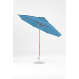 11 Ft Octagonal Frankford Patio Umbrella- Crank Auto-Tilt- Wood Grain Frame