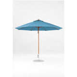 11 Ft Octagonal Frankford Patio Umbrella- Pulley Lift- Wood Grain Frame