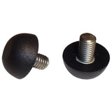 8MM x 1.25 Thread Stainless Steel Stud Adjustable Glide | Black | Item 30-413B 8mm-x-1-25-thread-stainless-steel-stud-adjustable-glide-black-item-30-413b Caps, Glides & Inserts Sunniland Patio Parts 30-413b.jpg