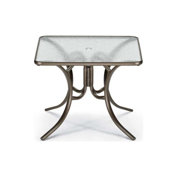 Telescope Casual Telescope Casual Obscure Acrylic 36" Square Dining Table w/Umbrella Hole | 3890 Dining Tables telescope-casual-acrylic-top-patio-dining-table-3890 Light Gray 3890DINING.jpg