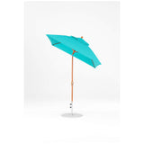 6.5 Ft Frankford Square Patio Umbrella- Crank Auto-Tilt- Wood Grain Frame