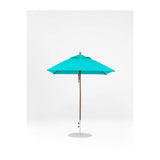 6.5 Ft Square Frankford Patio Umbrella- Pulley Lift- Matte Bronze Frame