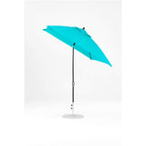 7.5 Ft Frankford Square Patio Umbrella- Crank Auto-Tilt- Matte Black Frame