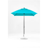 7.5 Ft Square Frankford Patio Umbrella- Crank Lift- Matte Black Frame