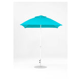 7.5 Ft Square Frankford Patio Umbrella- Crank Lift- Matte White Frame