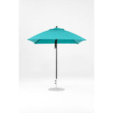 7.5 Ft Square Frankford Patio Umbrella- Pulley Lift- Matte Black Frame