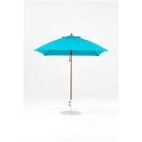 7.5 Ft Square Frankford Patio Umbrella- Pulley Lift- Matte Bronze Frame