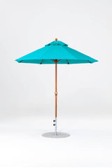 7.5 Ft Octagonal Frankford Patio Umbrella- Crank Lift- Wood Grain Frame