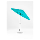 9 Ft Octagonal Frankford Patio Umbrella- Crank Auto-Tilt- Matte Black Frame