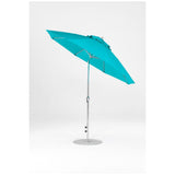 9 Ft Octagonal Frankford Patio Umbrella- Crank Auto-Tilt- Matte Silver Frame