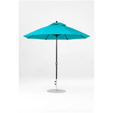 9 Ft Octagonal Frankford Patio Umbrella- Crank Lift- Matte Black Frame