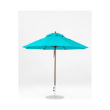 9 Ft Octagonal Frankford Patio Umbrella- Pulley Lift- Matte Bronze Frame