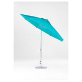 11 Ft Octagonal Frankford Patio Umbrella- Crank Auto-Tilt- Polished Silver Anodized Frame