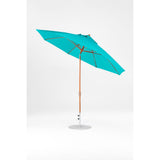 11 Ft Octagonal Frankford Patio Umbrella- Crank Auto-Tilt- Wood Grain Frame