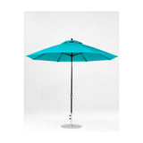 11 Ft Octagonal Frankford Patio Umbrella- Crank Lift- Matte Black Frame
