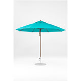 11 Ft Octagonal Frankford Patio Umbrella- Pulley Lift- Matte Bronze Frame