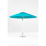11 Ft Octagonal Frankford Patio Umbrella- Pulley Lift- Matte White Frame