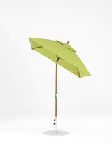6.5 Ft Frankford Square Patio Umbrella- Crank Auto-Tilt- Matte Bronze Frame