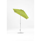6.5 Ft Frankford Square Patio Umbrella- Crank Auto-Tilt- Matte Silver Frame