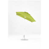 6.5 Ft Frankford Square Patio Umbrella- Crank Auto-Tilt- Matte White Frame