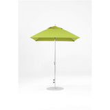 6.5 Ft Square Frankford Outdoor Patio Umbrella- Crank Lift- Matte Silver Frame