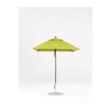 6.5 Ft Square Frankford Patio Umbrella- Pulley Lift- Matte Bronze Frame