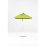 6.5 Ft Square Frankford Patio Umbrella- Pulley Lift- Matte White Frame