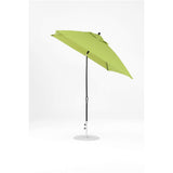 7.5 Ft Frankford Square Patio Umbrella- Crank Auto-Tilt- Matte Black Frame