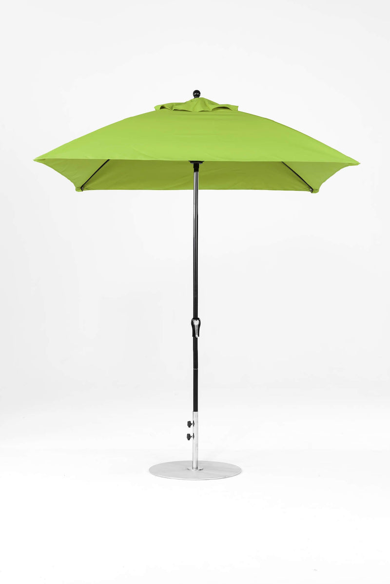 7.5 Ft Square Frankford Patio Umbrella- Crank Lift- Matte Black Frame