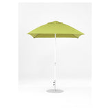 7.5 Ft Square Frankford Patio Umbrella- Crank Lift- Matte White Frame
