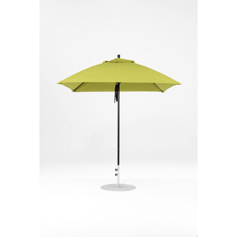 7.5 Ft Square Frankford Patio Umbrella- Pulley Lift- Matte Black Frame
