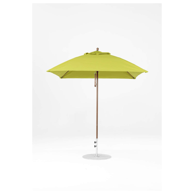 7.5 Ft Square Frankford Patio Umbrella- Pulley Lift- Matte Bronze Frame
