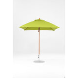 7.5 Ft Square Frankford Patio Umbrella- Pulley Lift- Wood Grain Frame