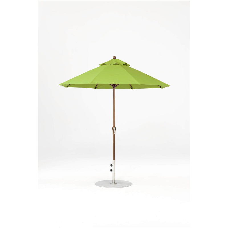 7.5 Ft Octagonal Frankford Patio Umbrella- Crank Lift- Matte Bronze Frame