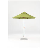 7.5 Ft Octagonal Frankford Patio Umbrella- Crank Lift- Wood Grain Frame